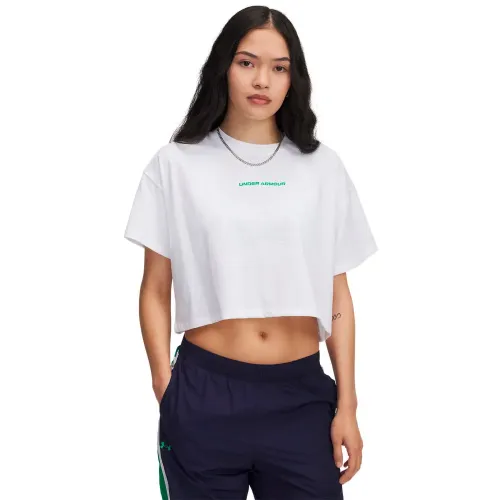 언더아머 Varsity Mix HeavyWeight Crop 반팔 티셔츠 6141475366