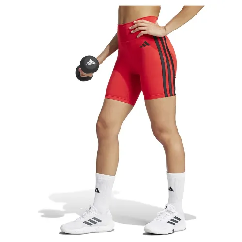 아디다스 Optime Essentials 3 Stripes 5in 짧은 레깅스 6141567030