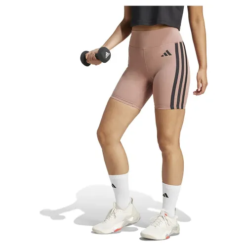 아디다스 Optime Essentials 3 Stripes 5in 짧은 레깅스 6141567050