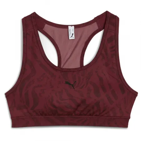 푸마 4Keeps Padded Ribbon Stripe Print 스포츠 브라 6141954365