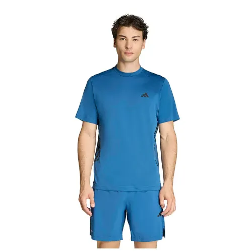 아디다스 Tech Essentials Workout 3 Stripes 반팔 티셔츠 6142667190