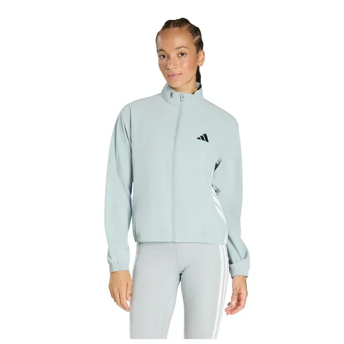 아디다스 Train Essentials 3 Stripes 우븐 Warm-Up 풀지퍼 스웨트셔츠 6142682436