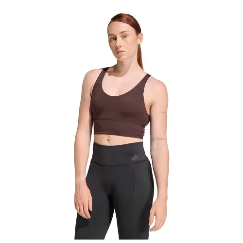 아디다스 3 Stripes Studio All Me 스포츠 브라 로우 임팩트 6142695210