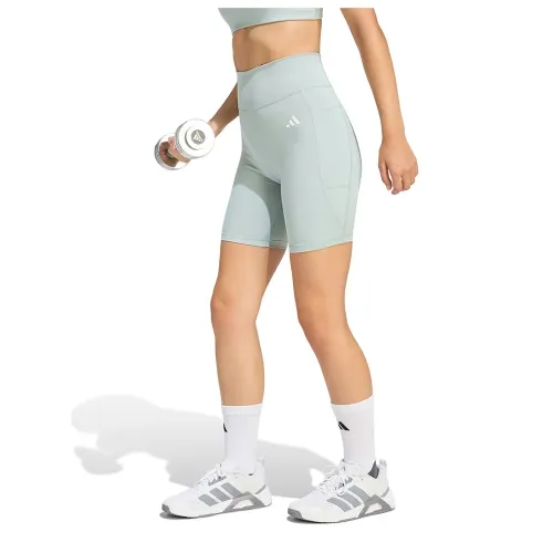 아디다스 Optimé Essentials Stash Pocket 7in 짧은 레깅스 6142696286
