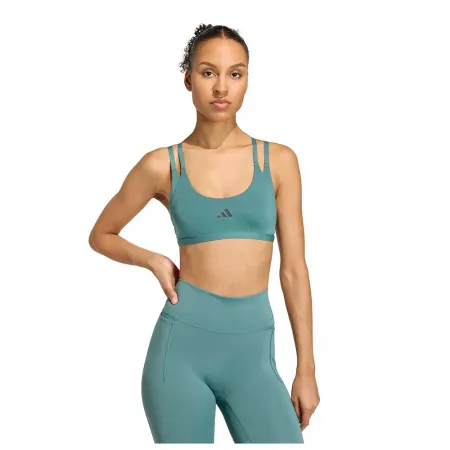 아디다스 Optime Workout Strappy 스포츠 브라 로우 임팩트 6142696569