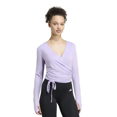 아디다스 3 Stripes Studio Soft Ballet Wrap 긴팔 티셔츠 6143209068