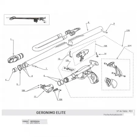 크레시 Geronimo Retractable Thread Right 소지자 7138737411