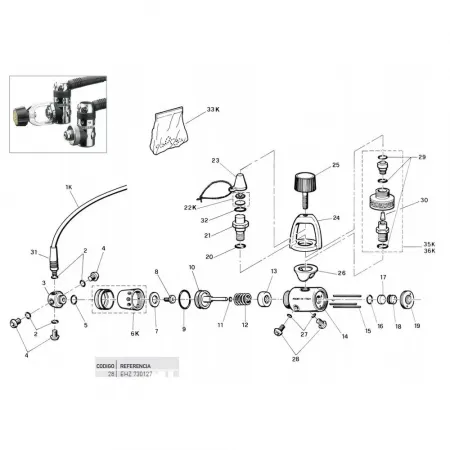 크레시 HP 7/16 1st Stage Regulator 플러그 7138737459