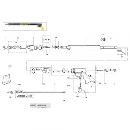 크레시 Pneumatic Speargun 보호 캡 7138737461