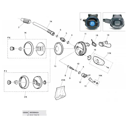 크레시 2nd Stage Valve Seat Regulator O링 7138737482