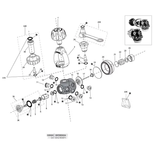 크레시 T10 Bracket Yoke 너트 7138737498