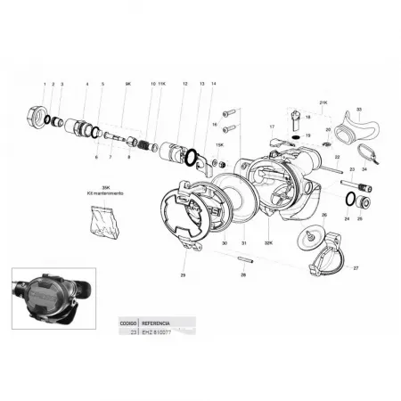 크레시 Ellipse-Ellipse Balanced-M Ter 뚜껑 안전 잠금 장치 7138751552