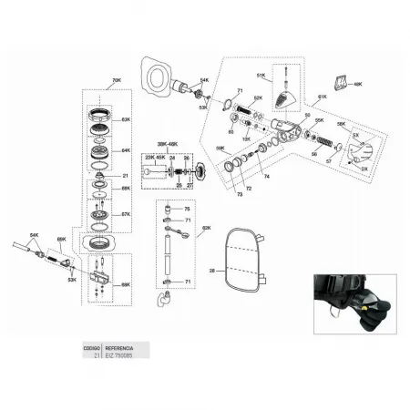 크레시 Top Discharge Valve Discharge Inflator/FCS 스프링 7138751603