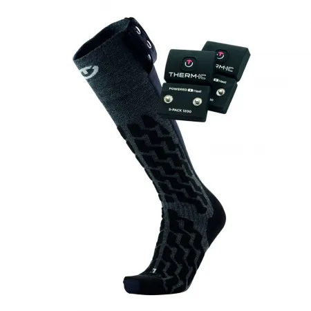 썰믹 Heat Fusion Uni heated ski socks + S-Pack 1200 batteries 열매운 양말 8143275543