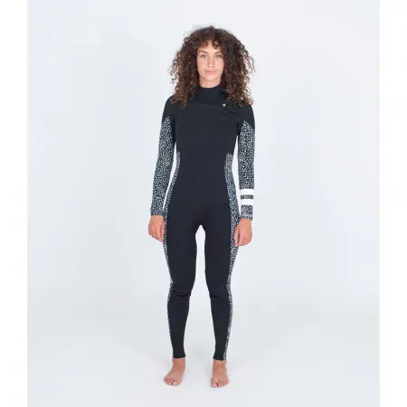 헐리 Plus Printed 4/3 mm 긴팔 가슴 지퍼 프리다이빙 슈트 9140363537