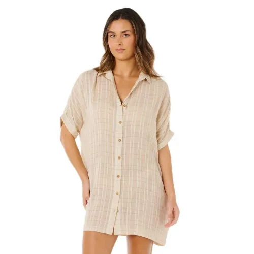 립컬 Paradise Check Cover-Up 짧은 소매 짧은 드레스 9142815862