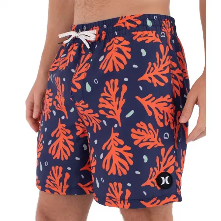 헐리 Volley Icon Printing Press Coral 수영 반바지 9142893613