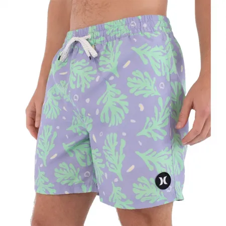 헐리 Volley Icon Printing Press Coral 수영 반바지 9142893614