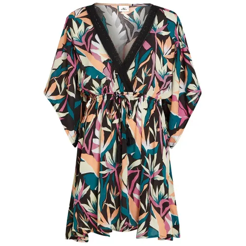 오닐 Essentials Tokeena Cover-Up 짧은 소매 짧은 드레스 9142900040