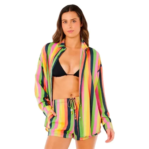 립컬 Neon Stripe Relaxed Fit 긴팔 셔츠 9143090763